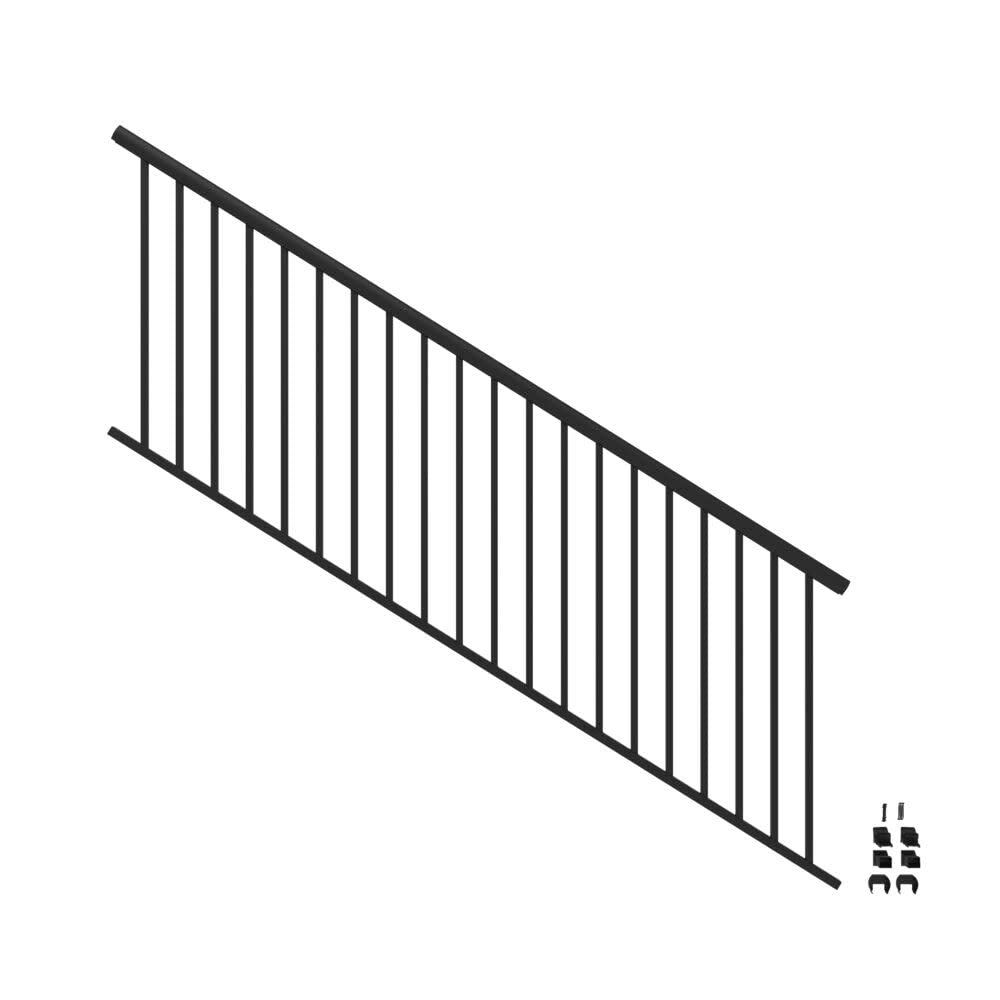8’ x 36” Matte Black Aluminum Stair Kit T268