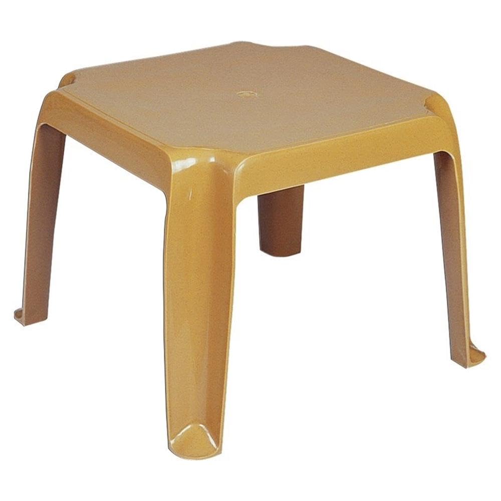 Teak Brown Patio End Table Set of 2 X694964