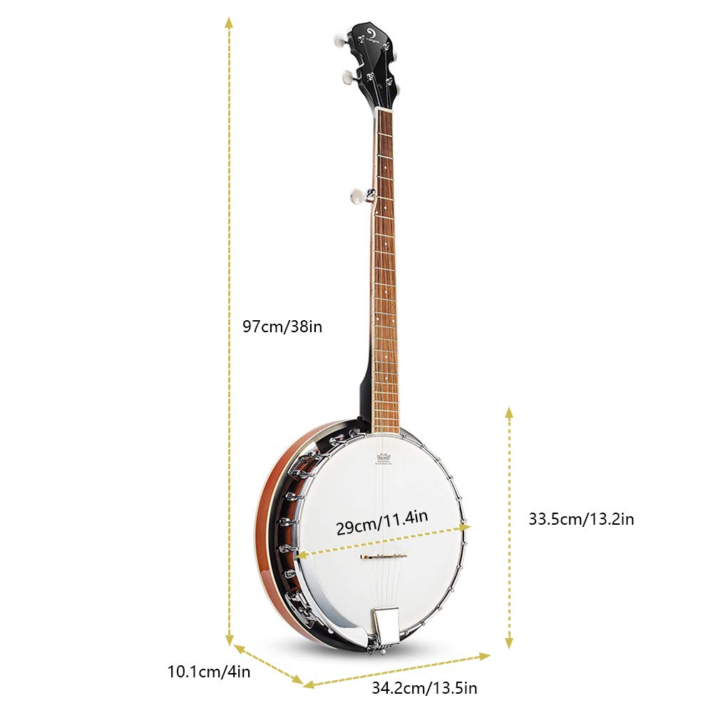 5 String Full Size Banjo and Mandolin Musical Instrument K1863