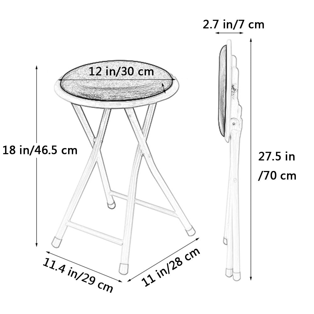 18 inch Round Folding Stool I45954