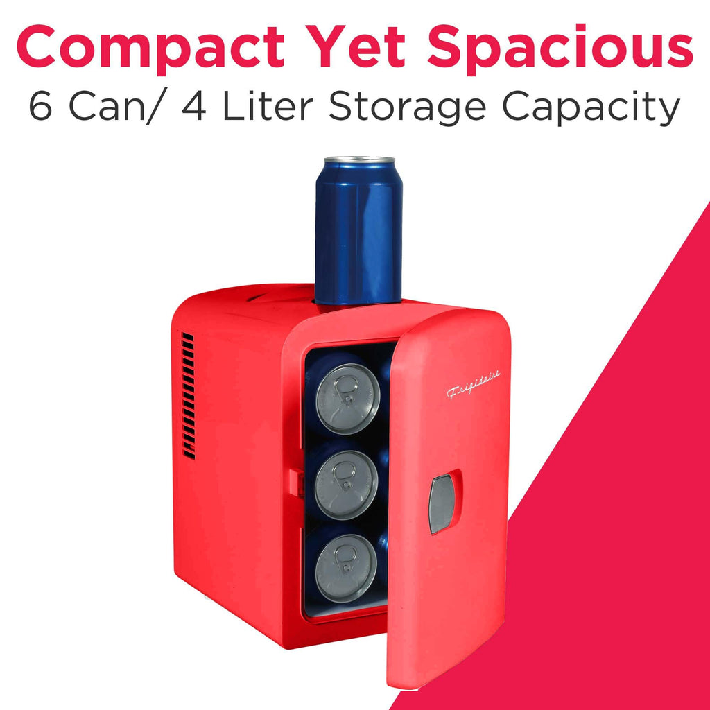 Portable Mini Fridge Cooler, 4 Liter, Red N4944
