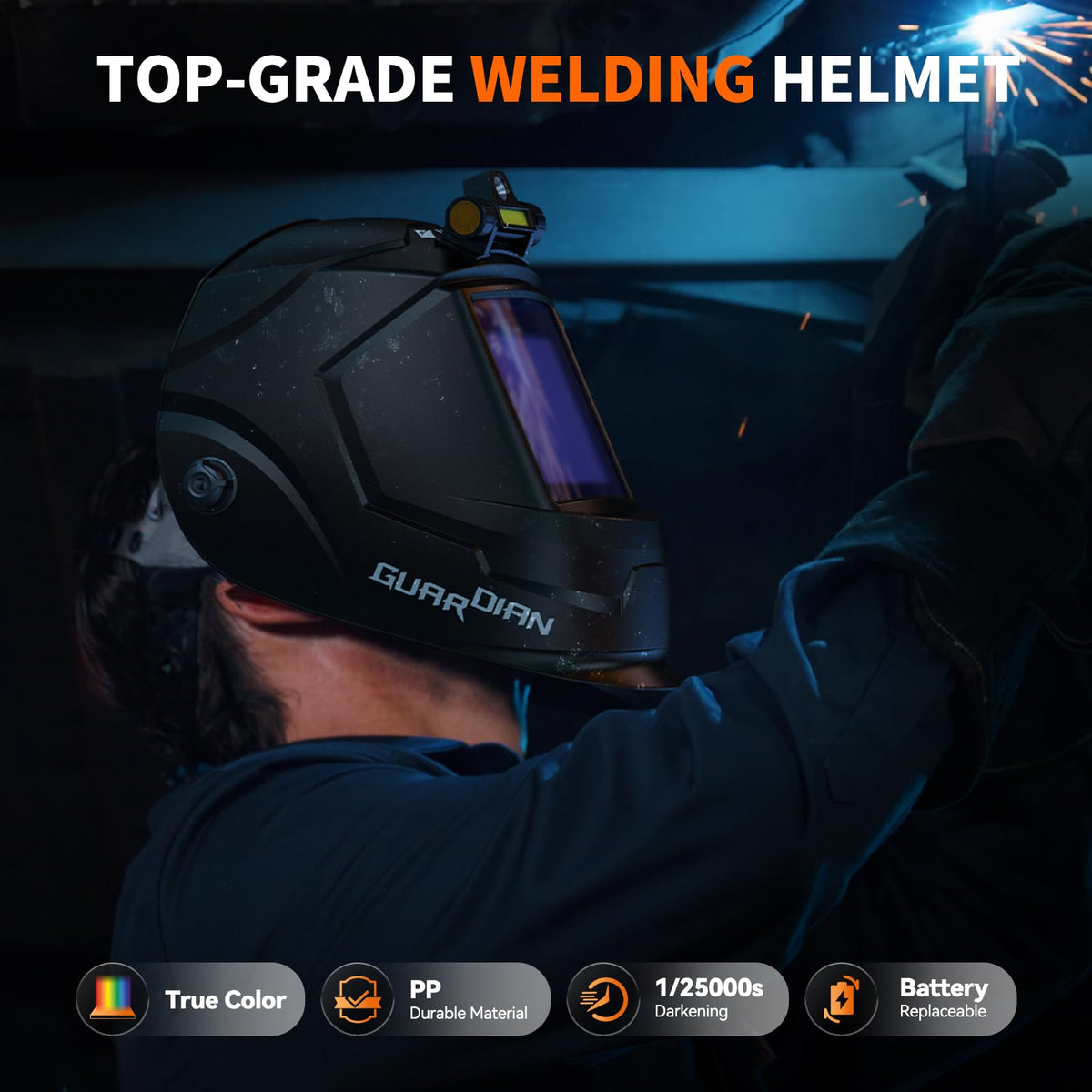 Auto Darkening Welding Helmet with Light V569143