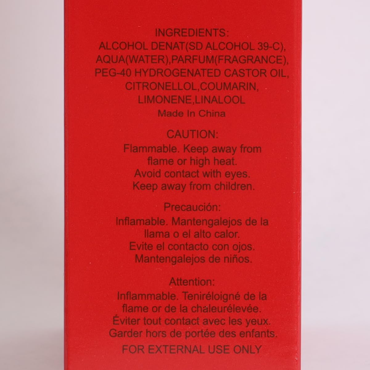 Men’s Eau de Toilette Cologne 100ml Q57187