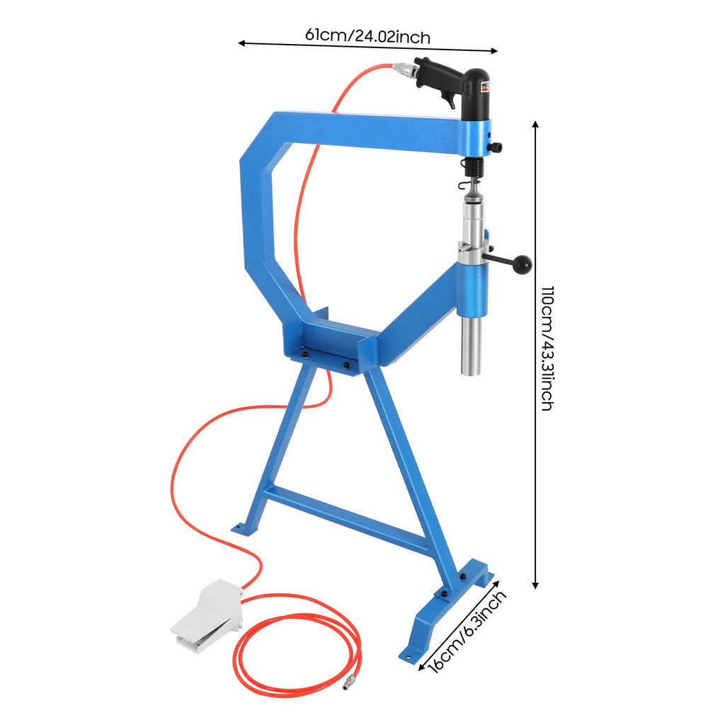 Pneumatic Planishing Hammer with 1"/2"/3" Anvil Dies V20363