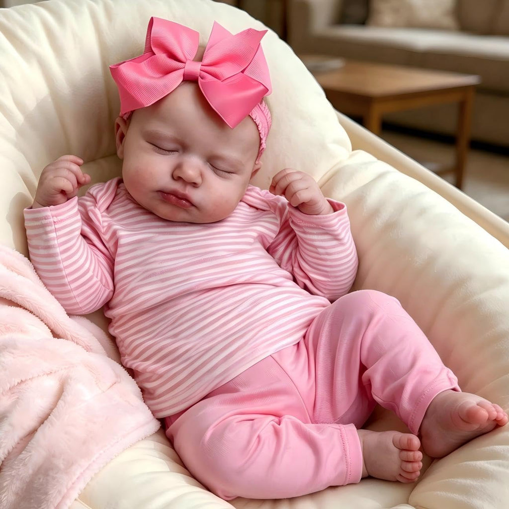 20 Inch Realistic Newborn Baby Dolls with Pink Clothes L954774