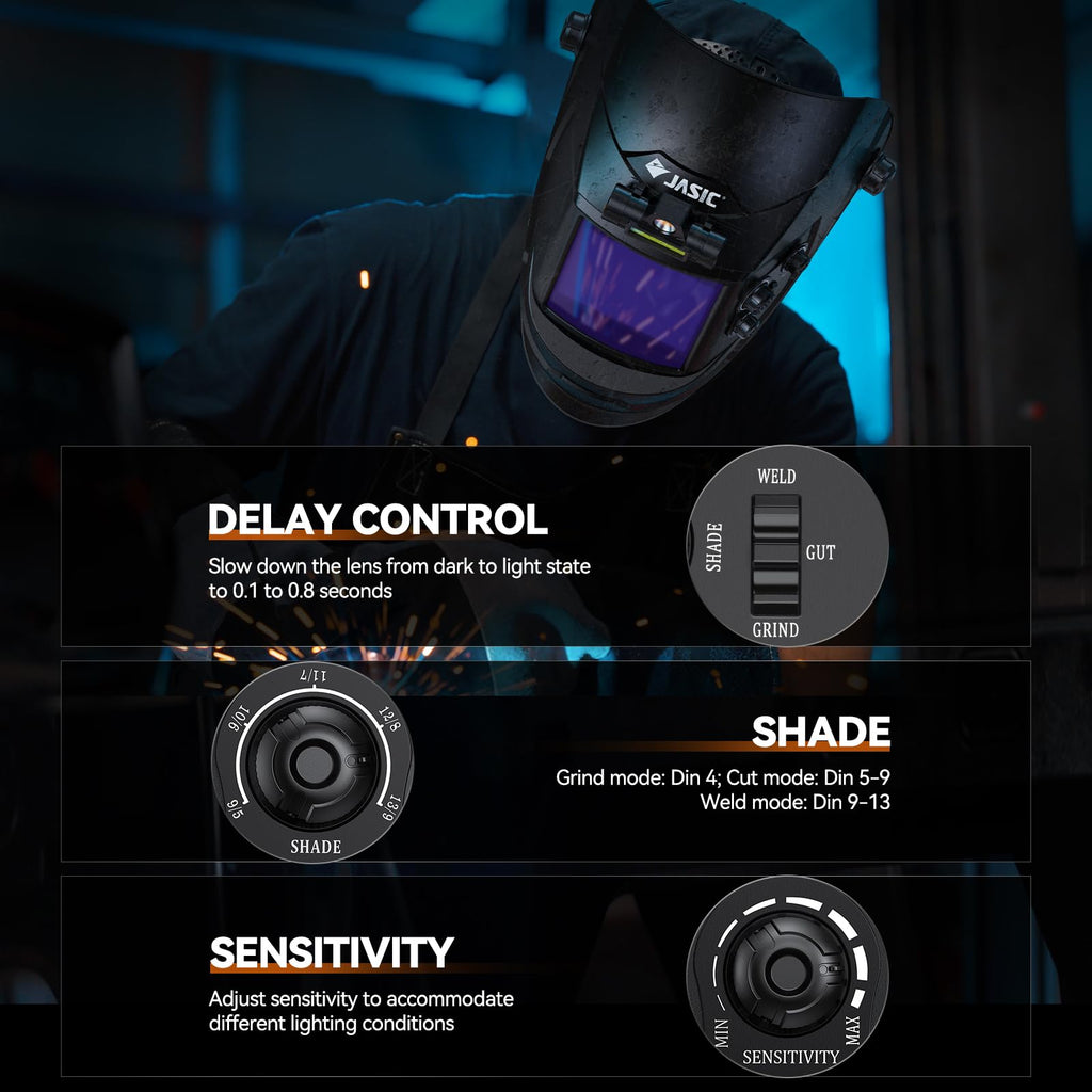 Auto Darkening Welding Helmet with Light V569143