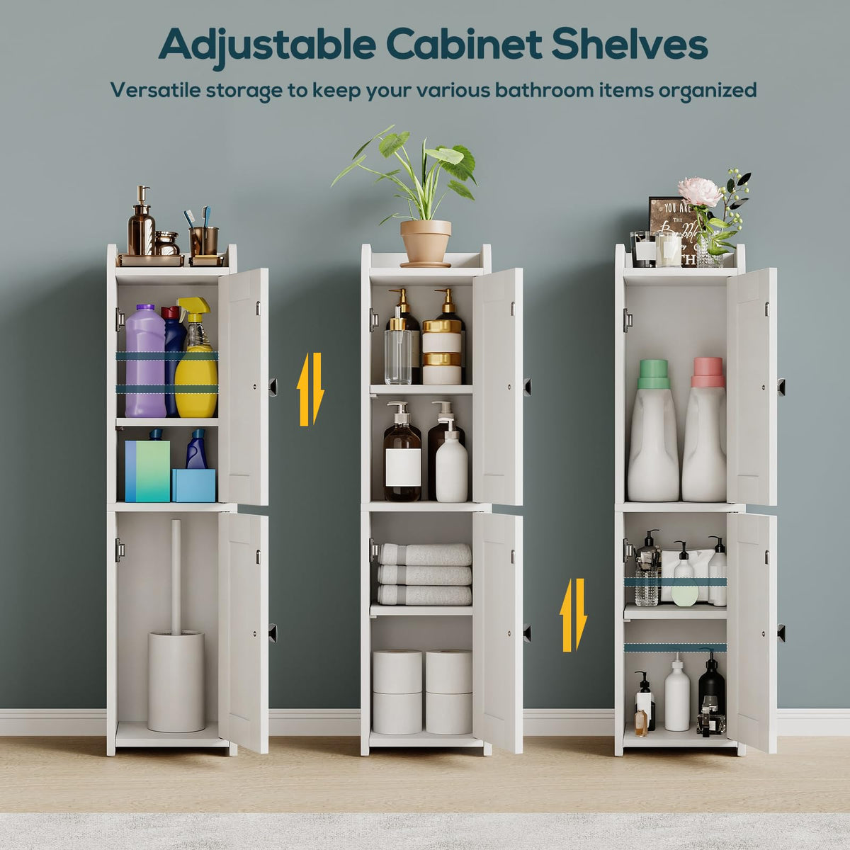 Small Bathroom Storage Cabinet with 2 Doors S95245
