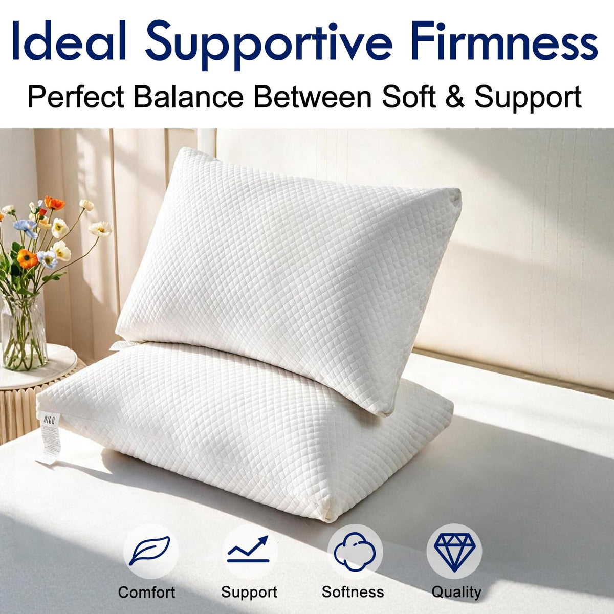 King Size Down Alternative Pillows Set of 2 S6008