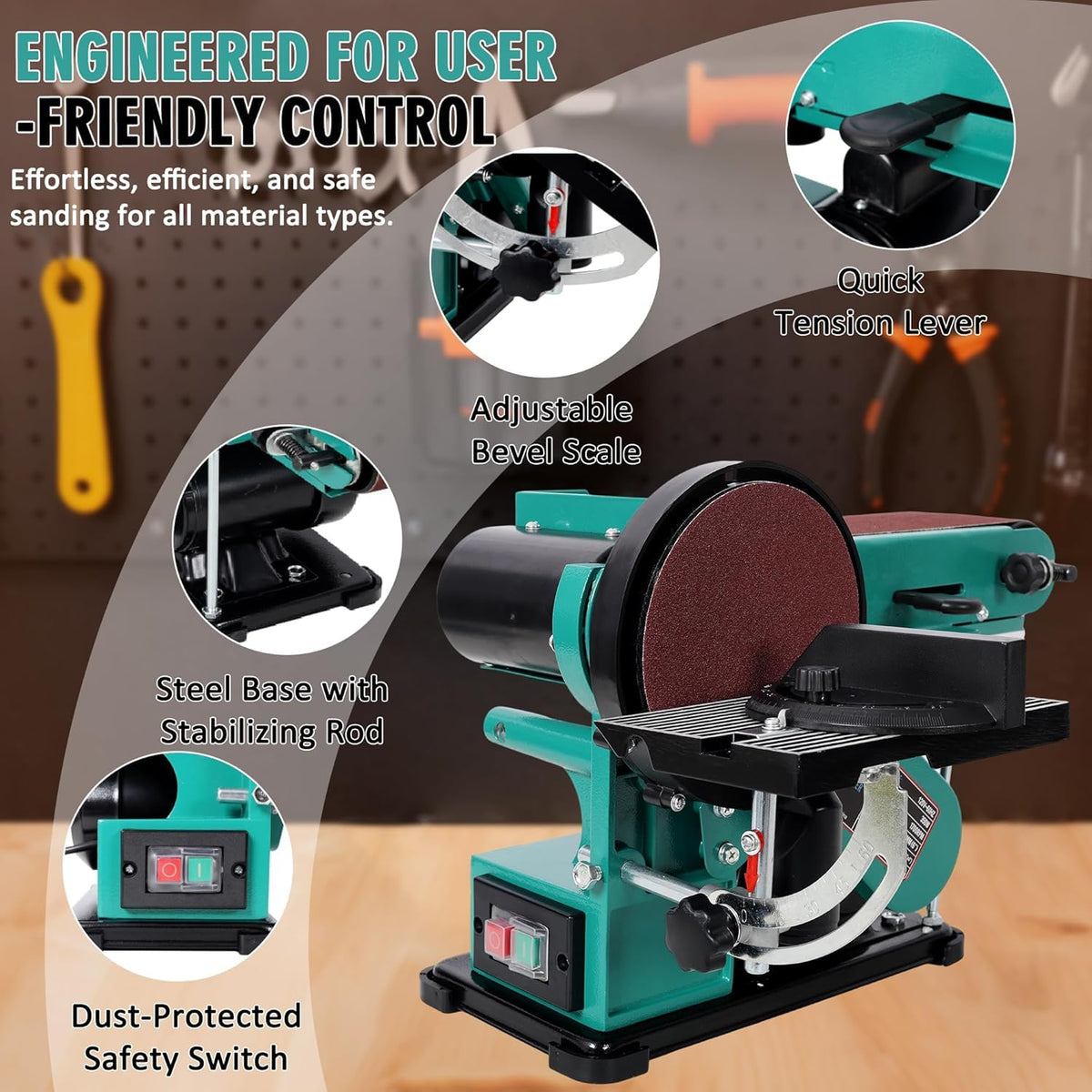 4 x 36 in. Adjustable Belt Sander U353518