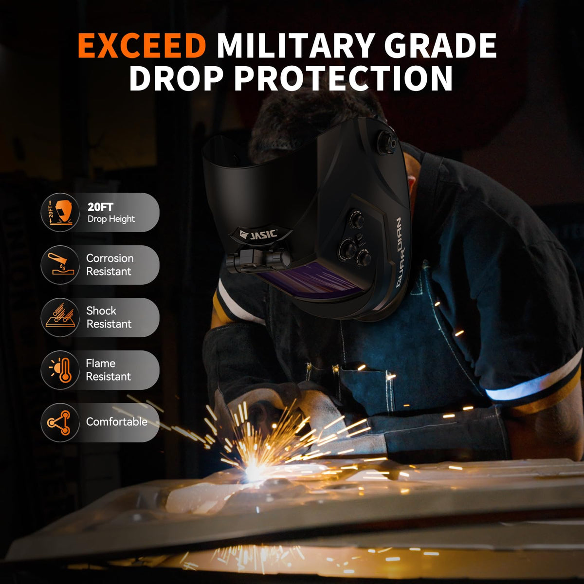 Auto Darkening Welding Helmet with Light V569143