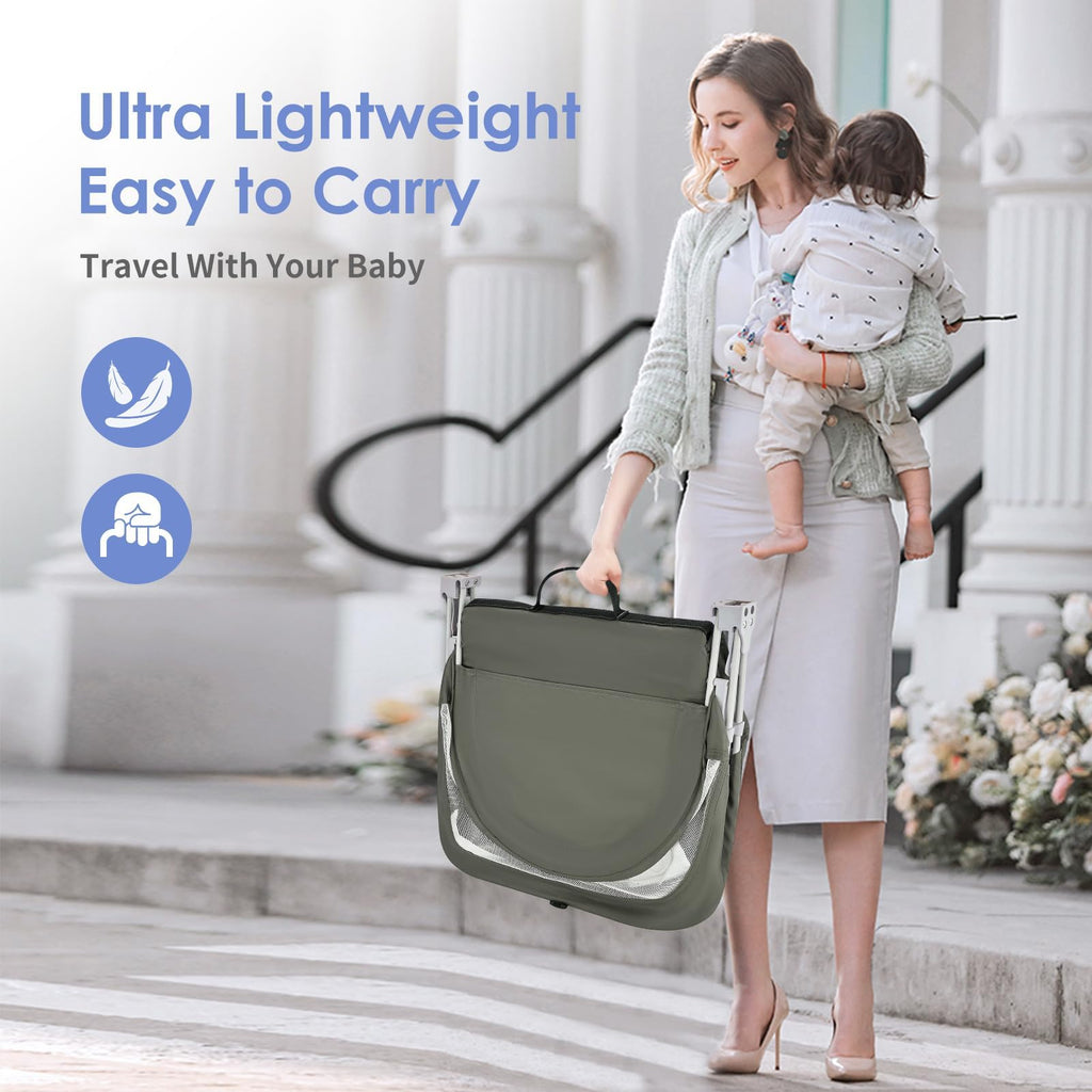 Portable Baby Bassinet with Mosquito Net & Sunshade M15787