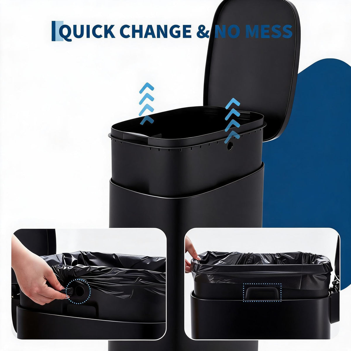 50 Liter Stainless Steel Step Trash Can S83878