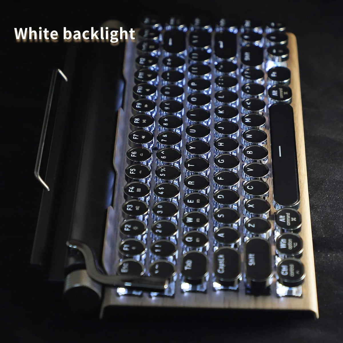 Retro Mechanical Keyboard LED Backlight 83 Keys Bluetooth 5.0 V31380