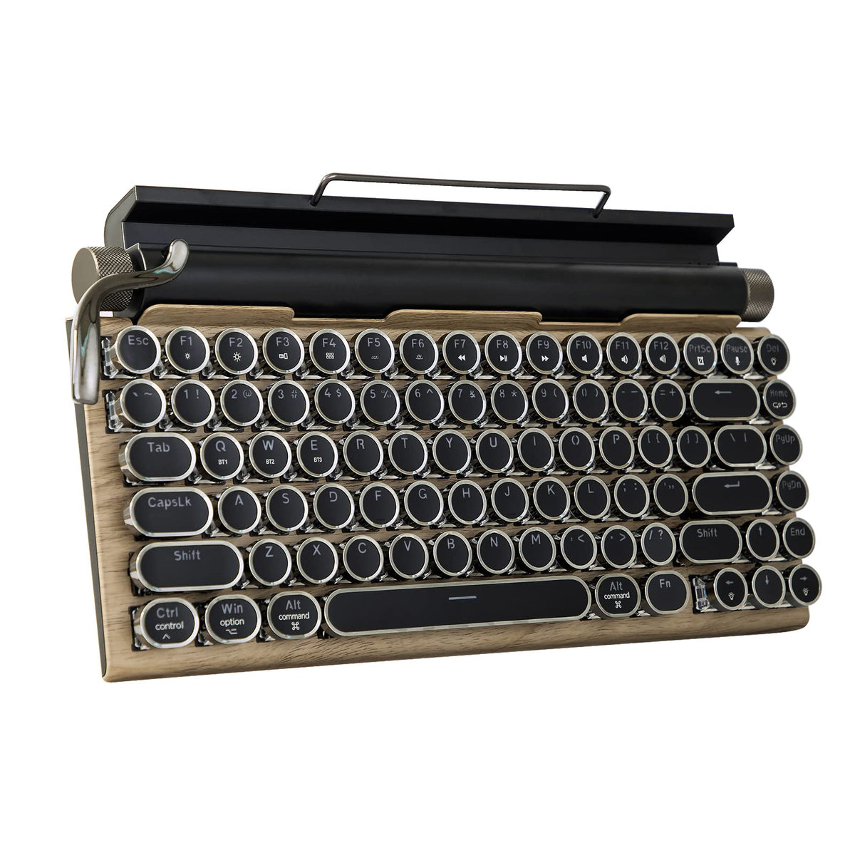 Retro Mechanical Keyboard LED Backlight 83 Keys Bluetooth 5.0 V31380