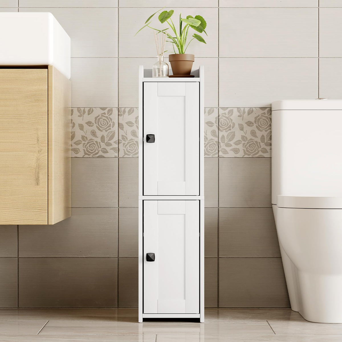 Small Bathroom Storage Cabinet with 2 Doors S95245
