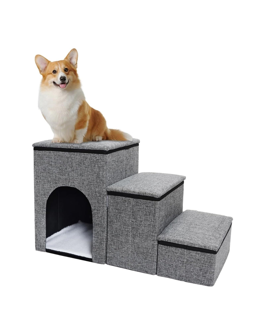 Folding Pet Stairs with Storage Box R241