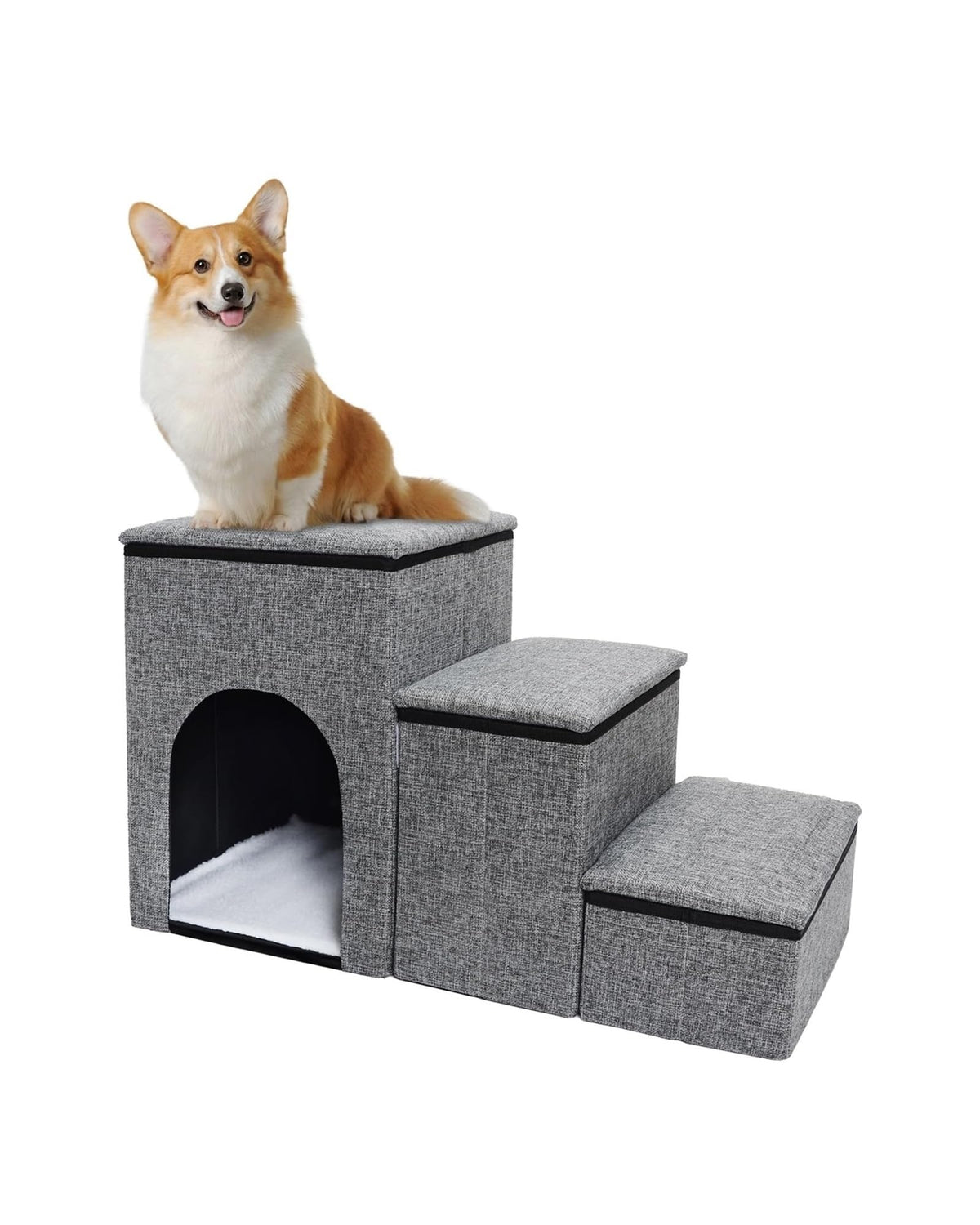 Folding Pet Stairs with Storage Box R241