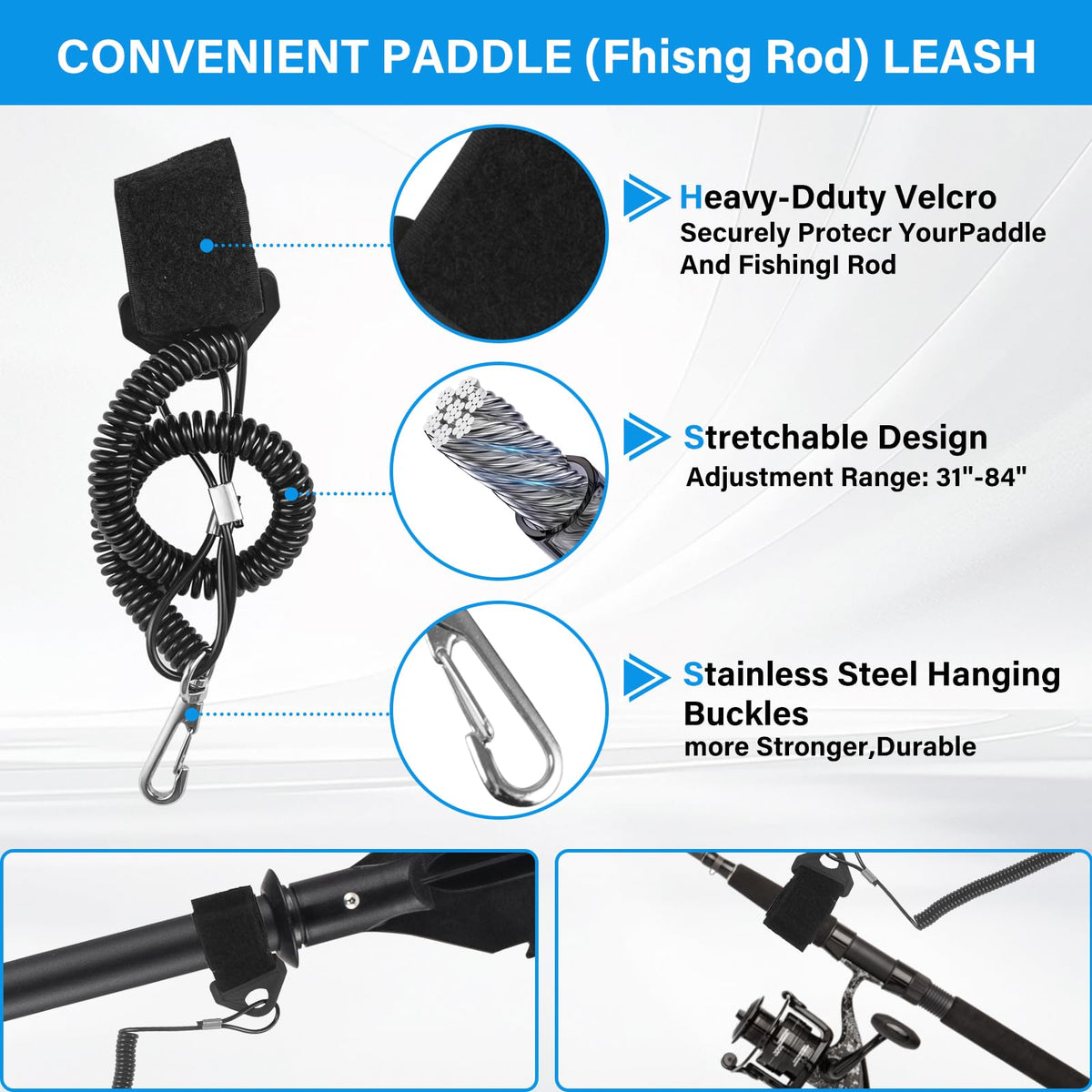 Adjustable Kayak Paddle with Paddle Leash G870