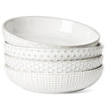 36 oz Ceramic Pasta Bowl Set of 4, Arctic White Q684