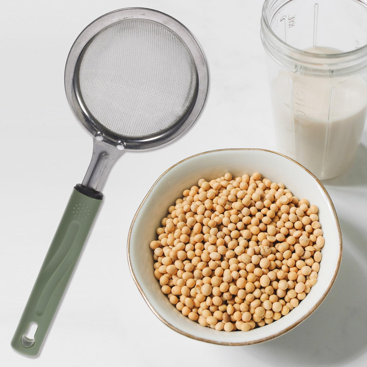 Stainless Steel Food Mesh Strainer with Handle G38860