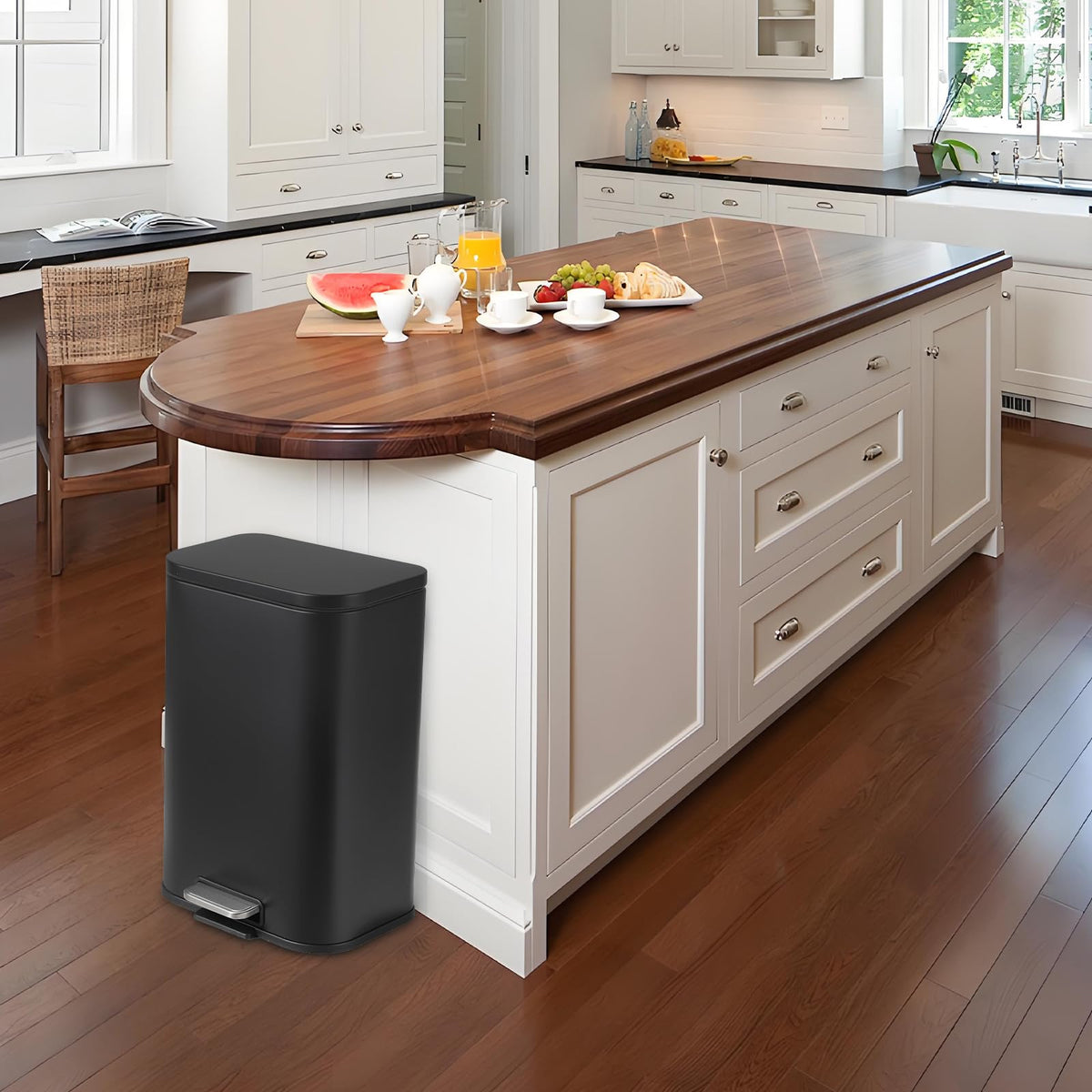 12L Stainless Steel Slim Trash Can P21728