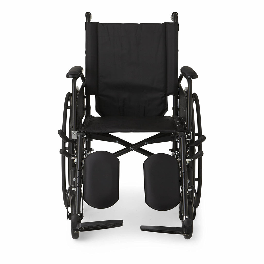 Lightweight Wheelchair with Swing-Back Desk-Length Arms and Elevating Leg Rests A482