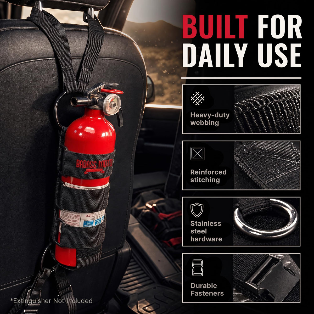 Car Fire Extinguisher Mount H8790