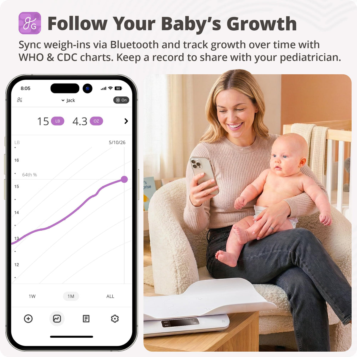 Baby Scale 0.1oz Increments R201