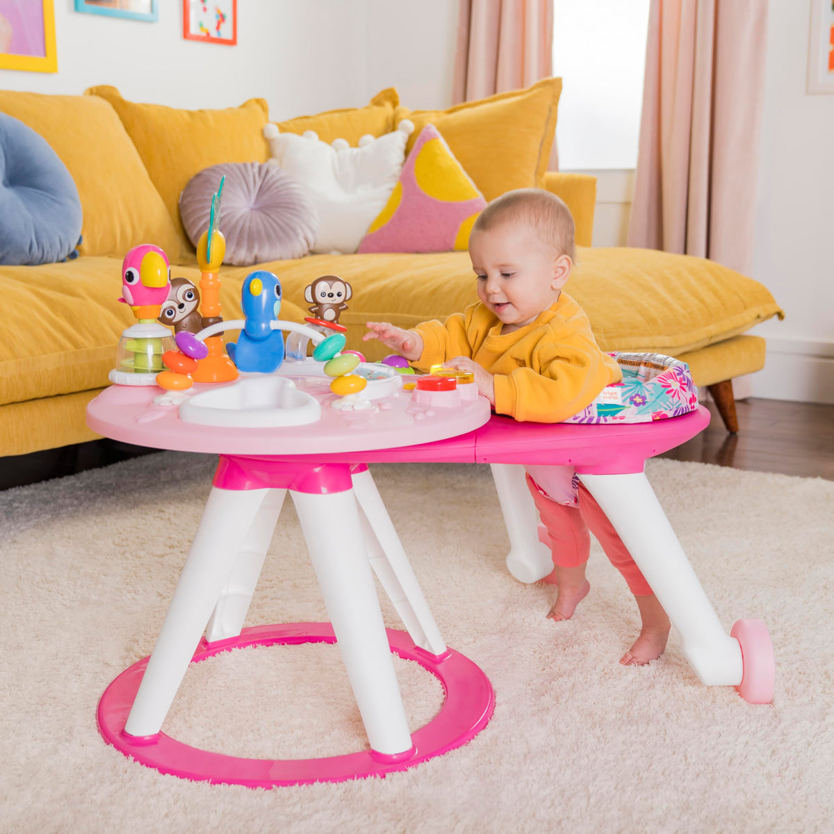 2-in-1 Baby Walker and Activity Center Table T856