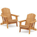 Oversize Wooden Outdoor Folding Chair Set of 2 G68233