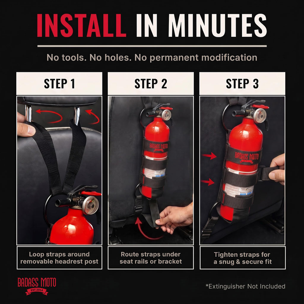 Car Fire Extinguisher Mount H8790