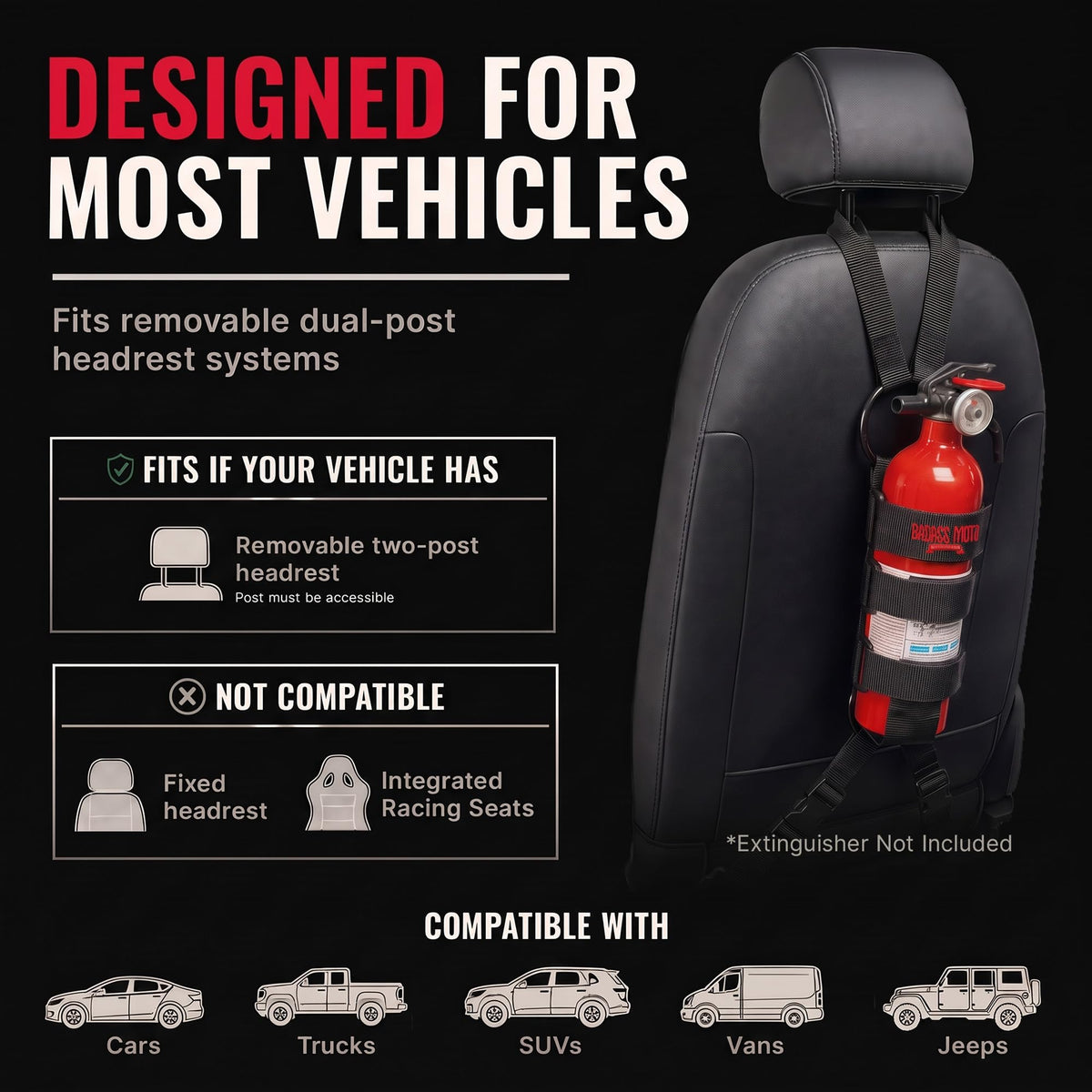 Car Fire Extinguisher Mount H8790