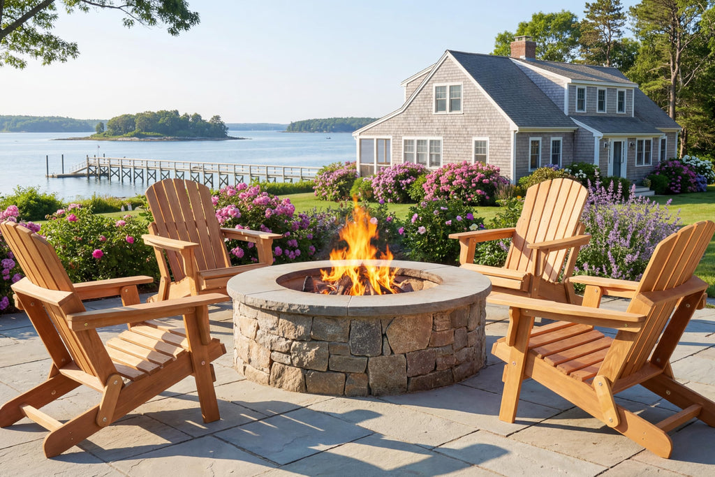Oversize Wooden Outdoor Folding Chair Set of 2 G68233